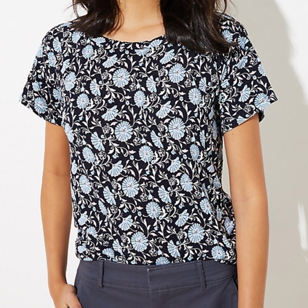 Loft Daisy Drop Shoulder Tee Size 4X - 24/26
